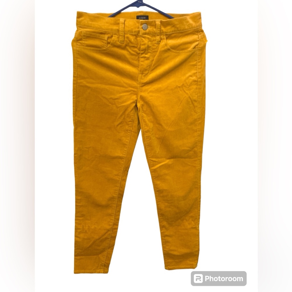 J.Crew corduroy straight leg pants five pockets gold size 27 made in Vietnam